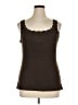 Apt. 9 100% Cotton Brown Sleeveless Top Size 1X - photo 1