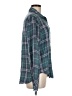 Bella Dahl Plaid Teal Long Sleeve Button-Down Shirt Size M - photo 4