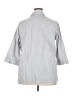 Allison Daley Stripes Silver 3/4 Sleeve Blouse Size 18 - photo 2
