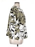 Nine West 100% Polyester Print Ivory Short Sleeve Blouse Size 1X - photo 4