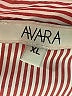 AVARA 100% Polyester Stripes Pink Long Sleeve Blouse Size XL - photo 7