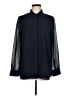 Talbots 100% Polyester Blue Long Sleeve Blouse Size M - photo 1