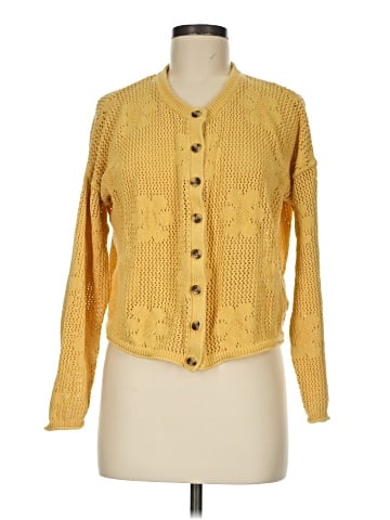 Madewell Floral Open-Stitch Cardigan Sweater (view 1)