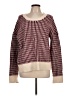 Flag & Anthem Houndstooth Burgundy Pullover Sweater Size L - photo 1