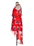Olsenboye 100% Polyester Floral Red Cocktail Dress Size XL - photo 5