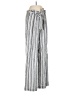 Laundry by Shelli Segal Stripes Silver Casual Pants Size S - photo 1