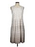 Perceptions Polka Dots Silver Casual Dress Size M - photo 1