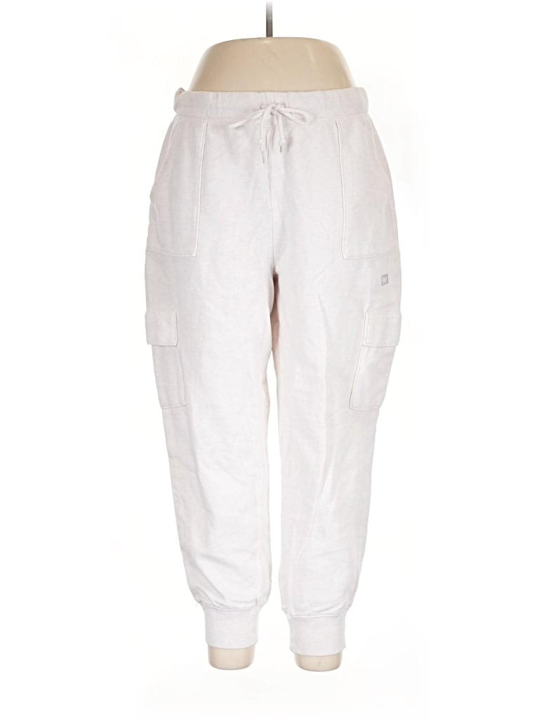 Pre-owned Victoria's Secret Pink Cargo Pants In White