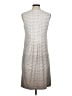 Perceptions Polka Dots Silver Casual Dress Size M - photo 2