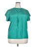 Compositions 100% Polyester Teal Short Sleeve Blouse Size 18 - photo 1