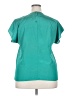 Compositions 100% Polyester Teal Short Sleeve Blouse Size 18 - photo 2