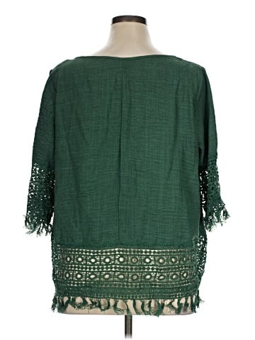 Shein Curve 3/4 Sleeve Blouse (view 2)