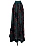 TOV 100% Polyester Print Teal Formal Skirt Size EU 38 / US 8 - photo 1