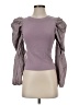 Lea & Viola Gray Long Sleeve Top Size XXS - photo 1