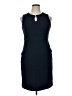 Lands' End Solid Blue Cocktail Dress Size 14 - photo 1