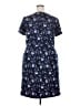 Ann Taylor LOFT Print Blue Casual Dress Size 18 (tall) - photo 2
