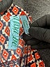 Dina Be 100% Polyester Orange 3/4 Sleeve Blouse Size L - photo 7