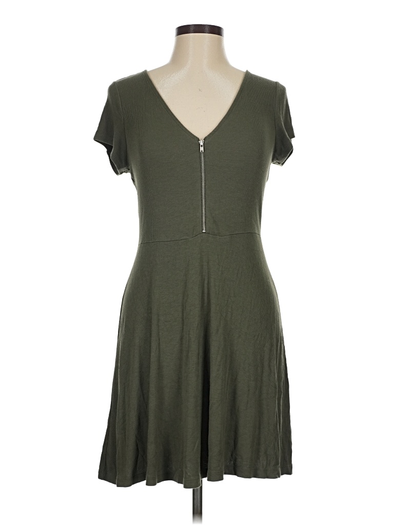 Pre-owned Express Casual Dress In Green