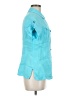 Worth New York 100% Linen Teal Short Sleeve Blouse Size 8 - photo 4
