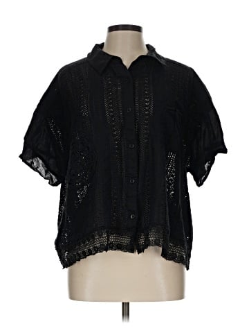 LOGO Short Sleeve Blouse (view 1)