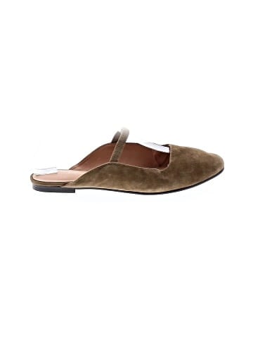 Madewell The Greta Ballet Flat Mule in Suede (view 1)