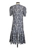 Liz Roberts 100% Polyester Paisley Blue Casual Dress Size 4 - photo 2