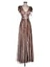 Mac Duggal 100% Polyester Brown Cocktail Dress Size 0 - photo 1
