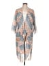 Lularoe 100% Polyester Blue Kimono Size L - photo 1