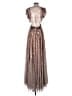 Mac Duggal 100% Polyester Brown Cocktail Dress Size 0 - photo 2