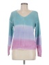Metric Knits 100% Cotton Tie-dye Blue Pullover Sweater Size M - photo 1