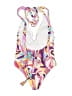 Unbranded Print Purple One Piece Swimsuit Size 0X - photo 2
