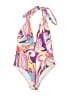 Unbranded Print Purple One Piece Swimsuit Size 0X - photo 1