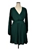 BTFBM 100% Polyester Solid Green Cocktail Dress Size XL - photo 1