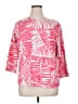 Ruby Rd. Tropical Pink 3/4 Sleeve T-Shirt Size 1X - photo 1