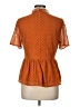 Sandy & Sid Orange Short Sleeve Blouse Size L - photo 2