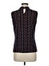 Tommy Hilfiger Polka Dots Blue Black Sleeveless Blouse Size M - photo 2