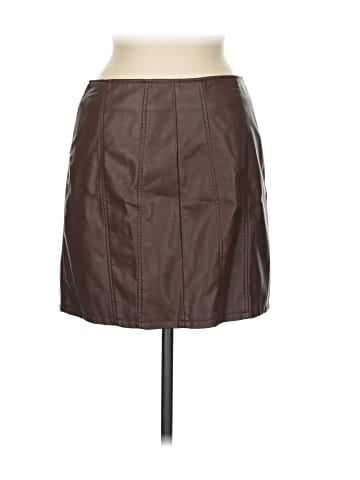 Free People Faux Leather Skirt (view 1)