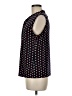 Tommy Hilfiger Polka Dots Blue Black Sleeveless Blouse Size M - photo 5