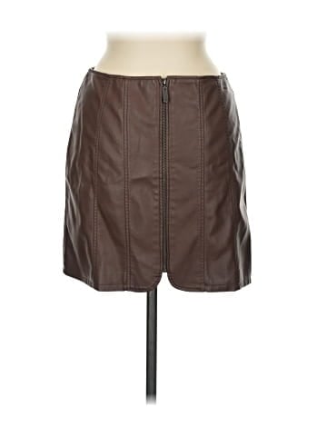 Free People Faux Leather Skirt (view 2)