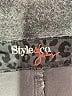 Style&Co Tweed Animal Print Gray Jeans Size 14 - photo 7