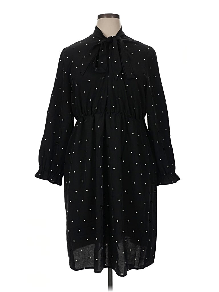 Pre-owned Shein Curve Casual Dress In Black