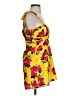 Kourt 100% Polyester Tropical Yellow Cocktail Dress Size S - photo 4