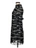 Topshop 100% Polyester Animal Print Silver Cocktail Dress Size 8 - photo 5