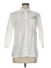 Bill Blass 100% Cotton White Long Sleeve Button-Down Shirt Size M - photo 1