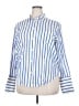 J.Crew Stripes Blue Long Sleeve Button-Down Shirt Size 18 - photo 1