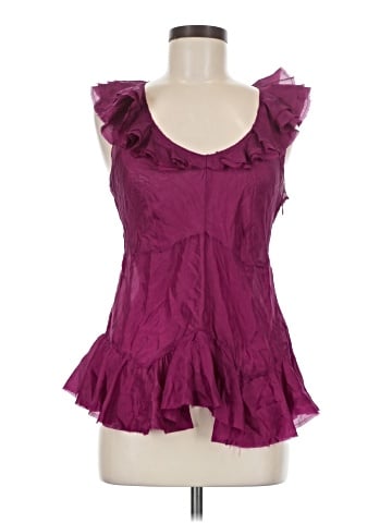 Donna Karan New York Sleeveless Silk Top (view 1)