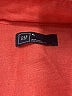 Gap 100% Linen Solid Orange Long Sleeve Button-Down Shirt Size XL - photo 7