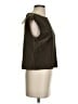Crescent 100% Polyester Brown Green Sleeveless Blouse Size XS - photo 4