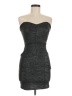Forever 21 Metallic Gray Cocktail Dress Size M - photo 1
