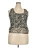 Winter Kate 100% Silk Silver Sleeveless Top Size 22 - photo 1